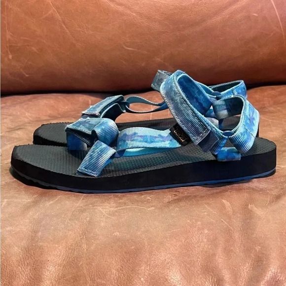 Teva Kid’s 5 Blue Fabric Strap Sandals - Picture 4 of 12